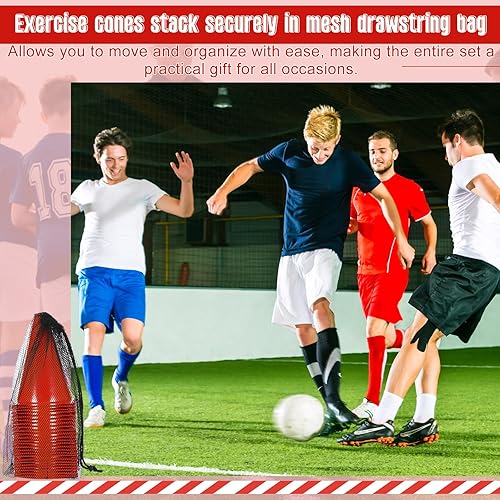 Miniatura 5 de Syhood - Paquete de 30 conos de tráfico de plástico de 7 pulgadas para entrenamiento deportivo, agilidad, mini conos para fútbol, patinaje, fútbol,