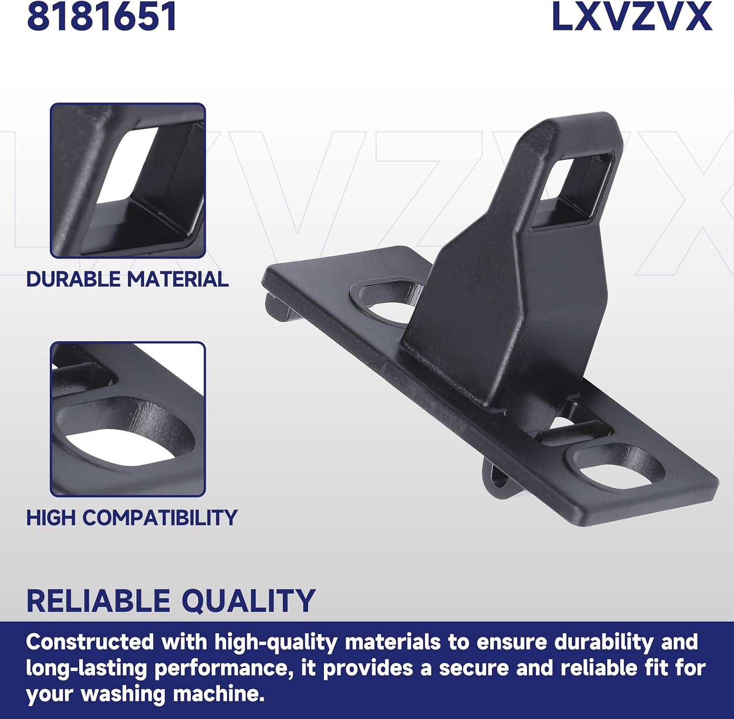 8181651 Washer Door Lock Replacement (2 Pack), compatible with Whirlpool Kenmore washing machines, replaces AP6011711, PS11744910, WPL8181651 WHR8181651