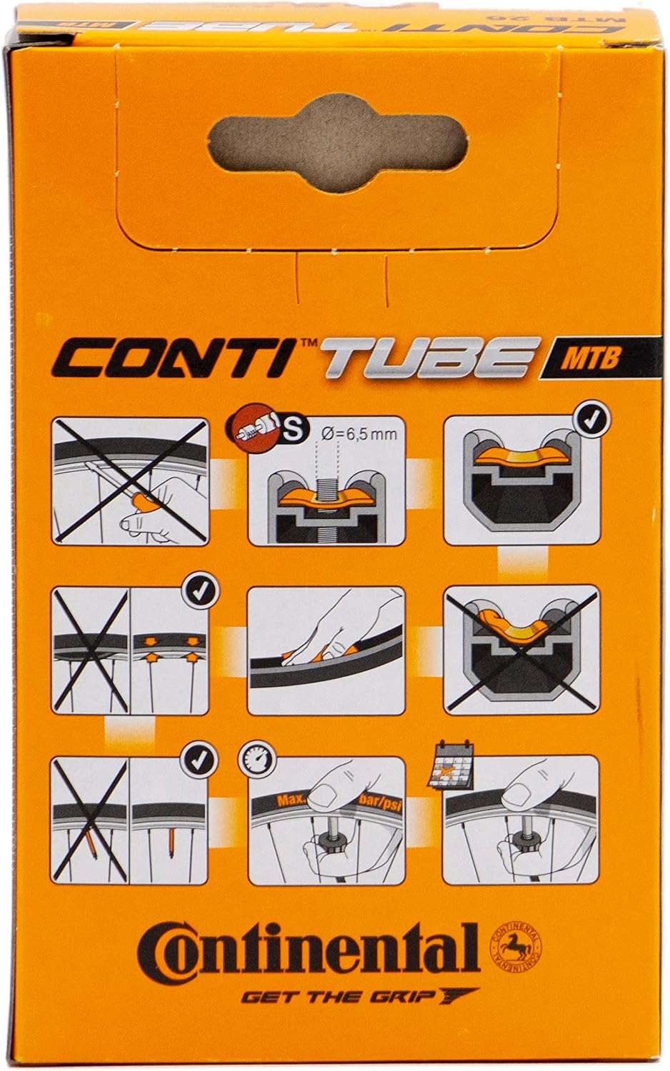 Continental Schrader Valve MTB 26 X 1.75-2.5 inch 47/62-559 AV, 40 mm