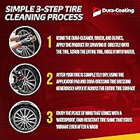 Vista 4 de DURA-COATING TECHNOLOGY, Kit de recarga de apósito para neumáticos, para neumáticos ya recubiertos con Dura-Dressing - Brillo para neumáticos