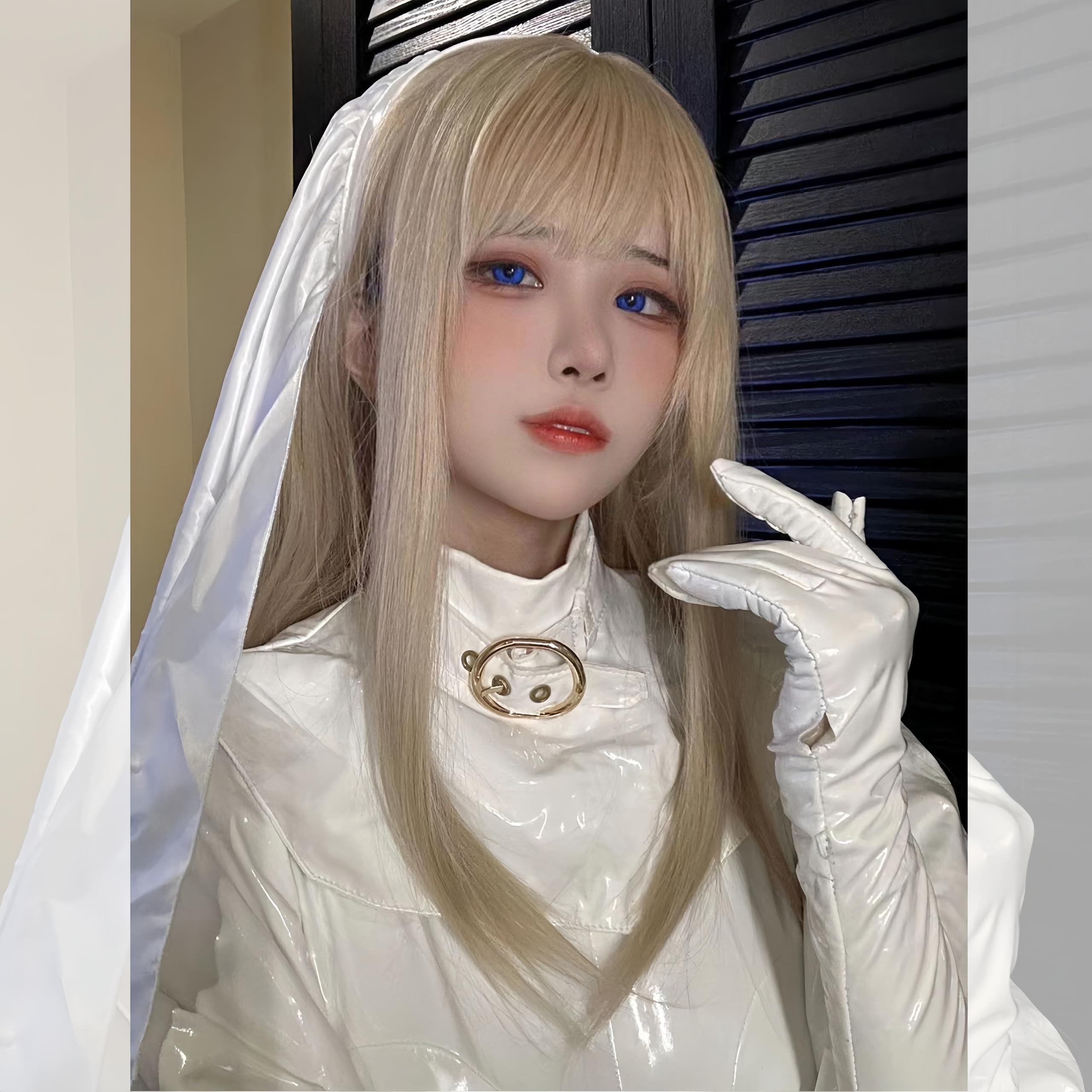 Amazon.co.jp: Rekucci シスター ウィッグ 修女 修道女 聖女 コスプレ