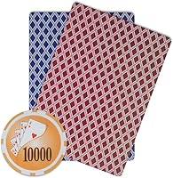 Vista 3 de Brybelly Yin Yang Poker Chip - Compuesto de arcilla pesada de 0.49 oz, paquete de 50