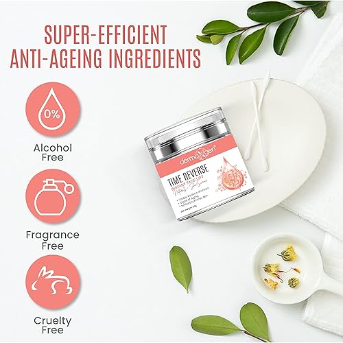 Miniatura 4 de Time Reverse - Lifting facial instantáneo para cuello, pecho y piel flácida suelta, reduce las manchas solares, arrugas faciales envejecidas, crema