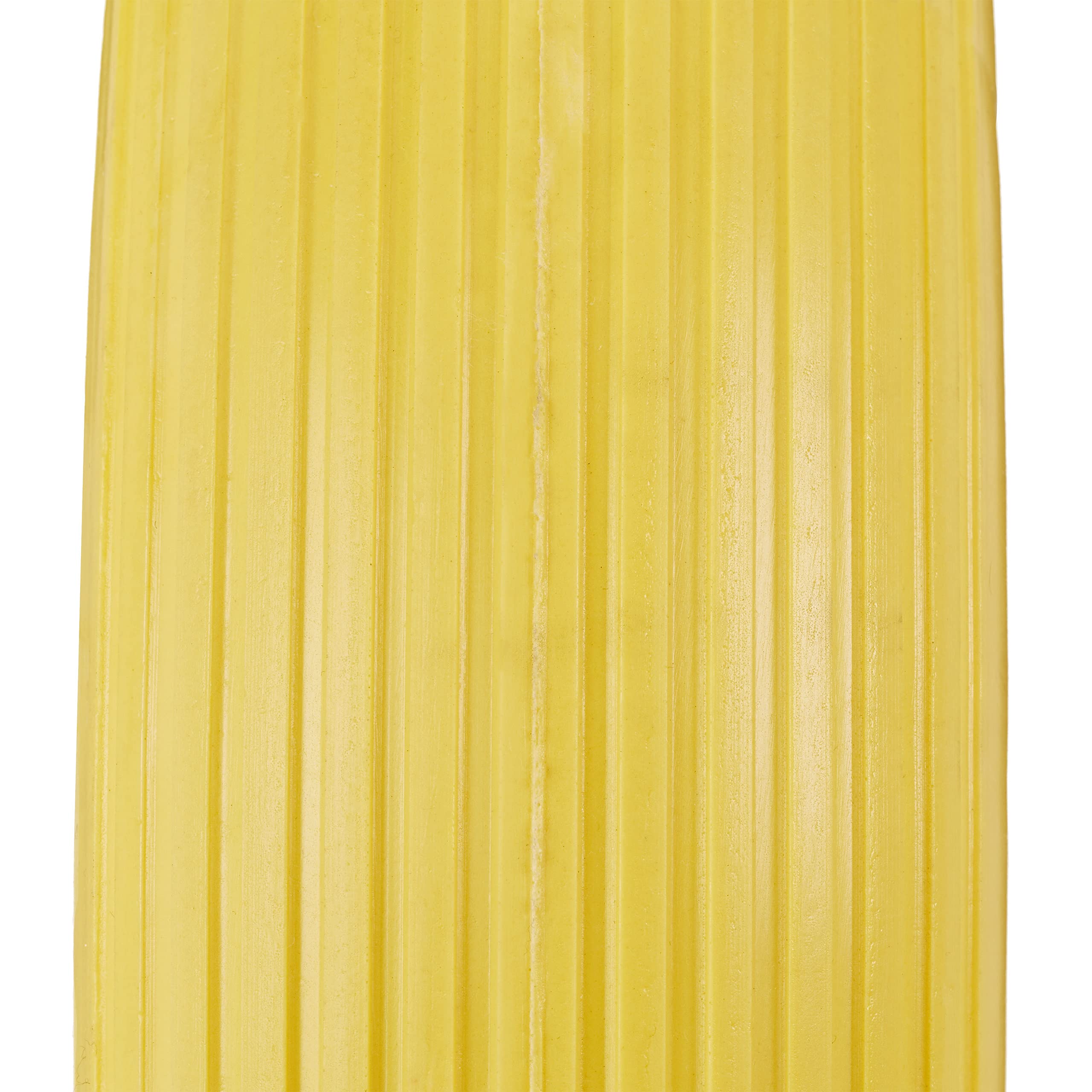 Relaxdays Rueda de Carretilla 4.80 4.00-8, Goma Maciza & Llanta de Acero, Tres adaptadores, 100 kg, Amarillo y Rojo