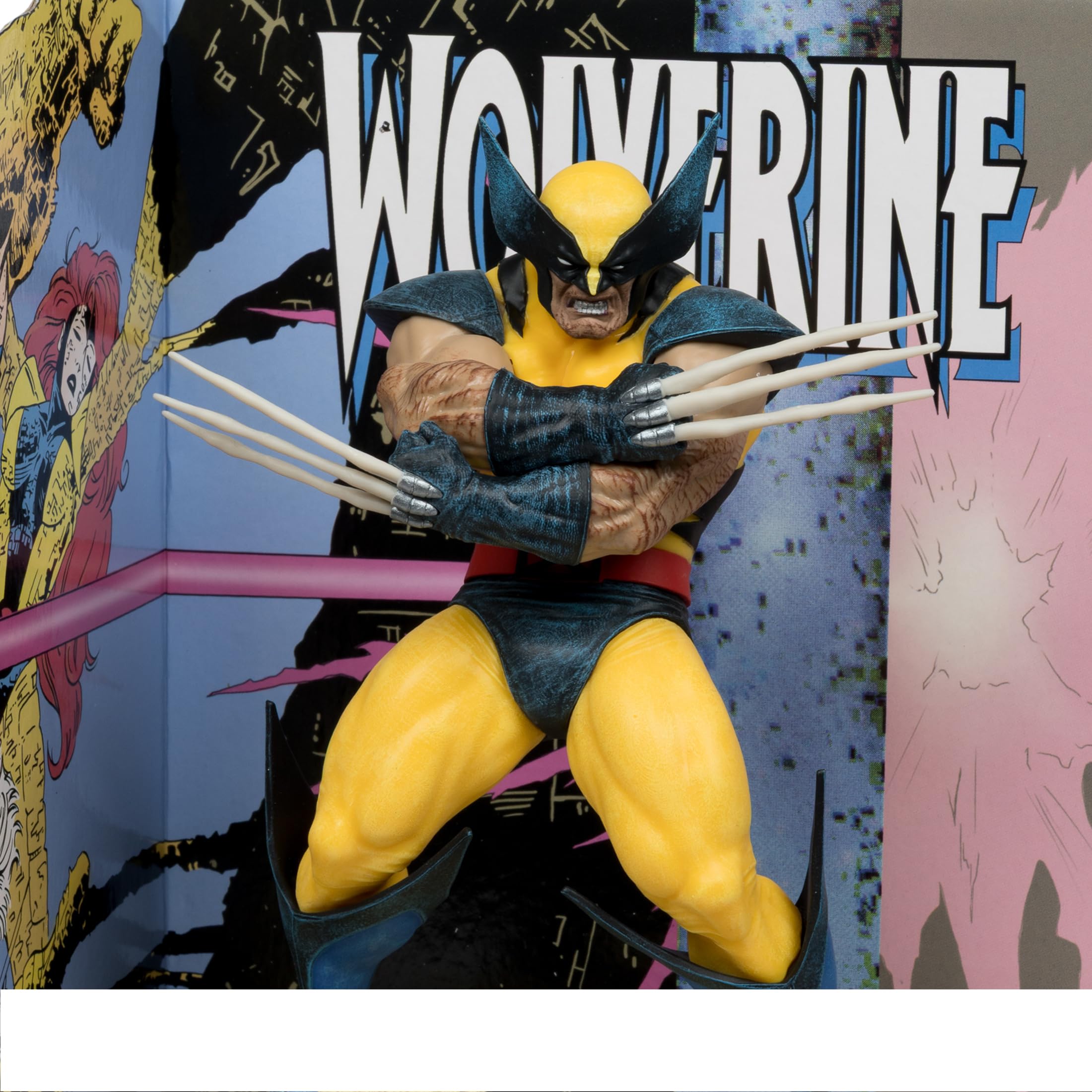 McFarlane Toys - Marvel Wolverine scala 1:10 da collezione con scena (Wolverine #85)