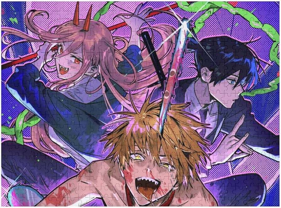 Amazon.co.jp: 可愛い ジグソーパズル 500 ピース チェンソーマン 人気