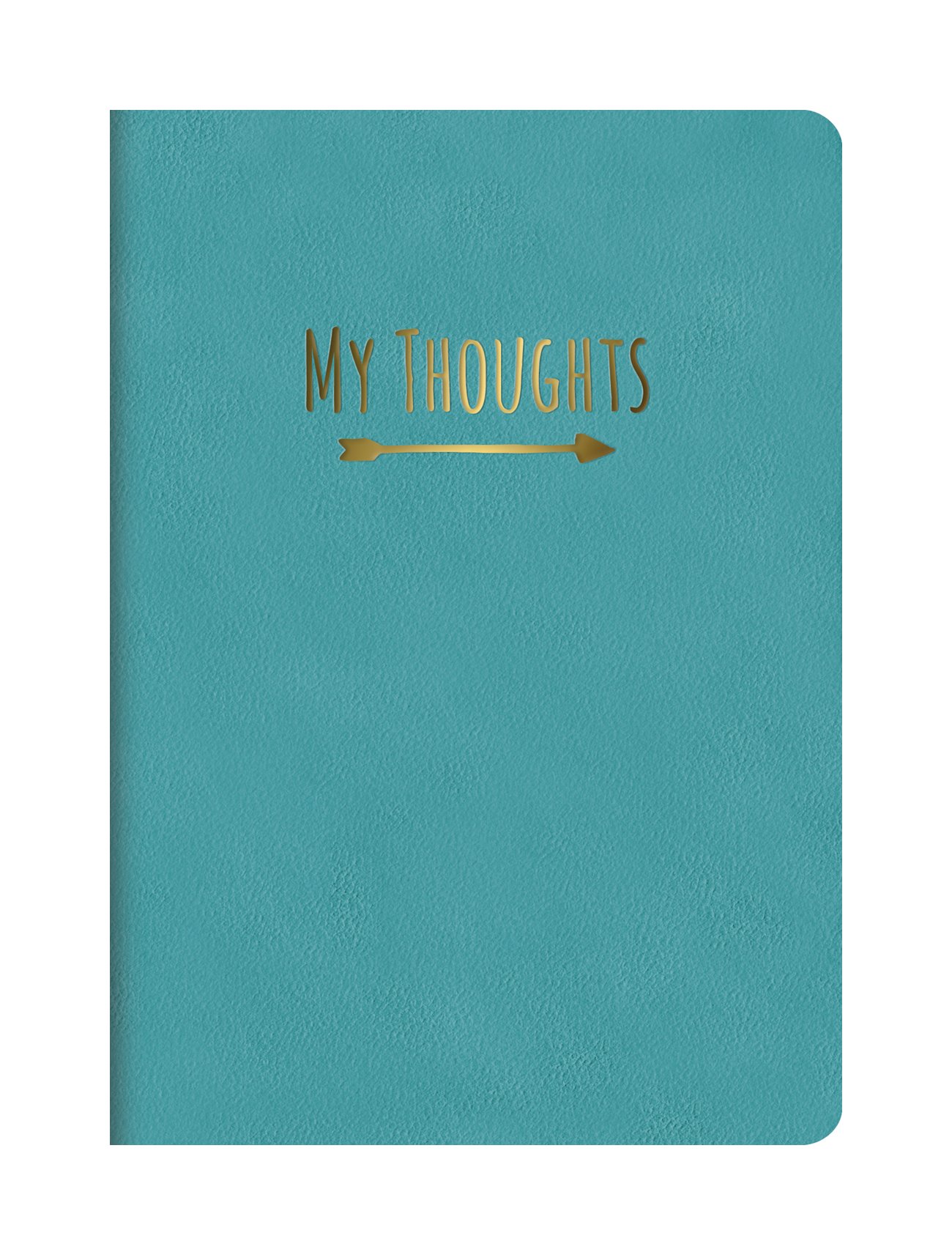 Medium Leatheresque Journal by Studio Oh! - Nearly Teal - 5.5" x 7.75" - 192 Lined Pages with Gilded Edges and Padded Leather-Like Textured Cover with Foil Stamping
