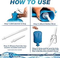 Vista 2 de CleanStream Kit de limpieza para botellas de agua para hombres y mujeres, bolsa de goma duradera de 2 cuartos de galón con tubo flexible de 5 pies