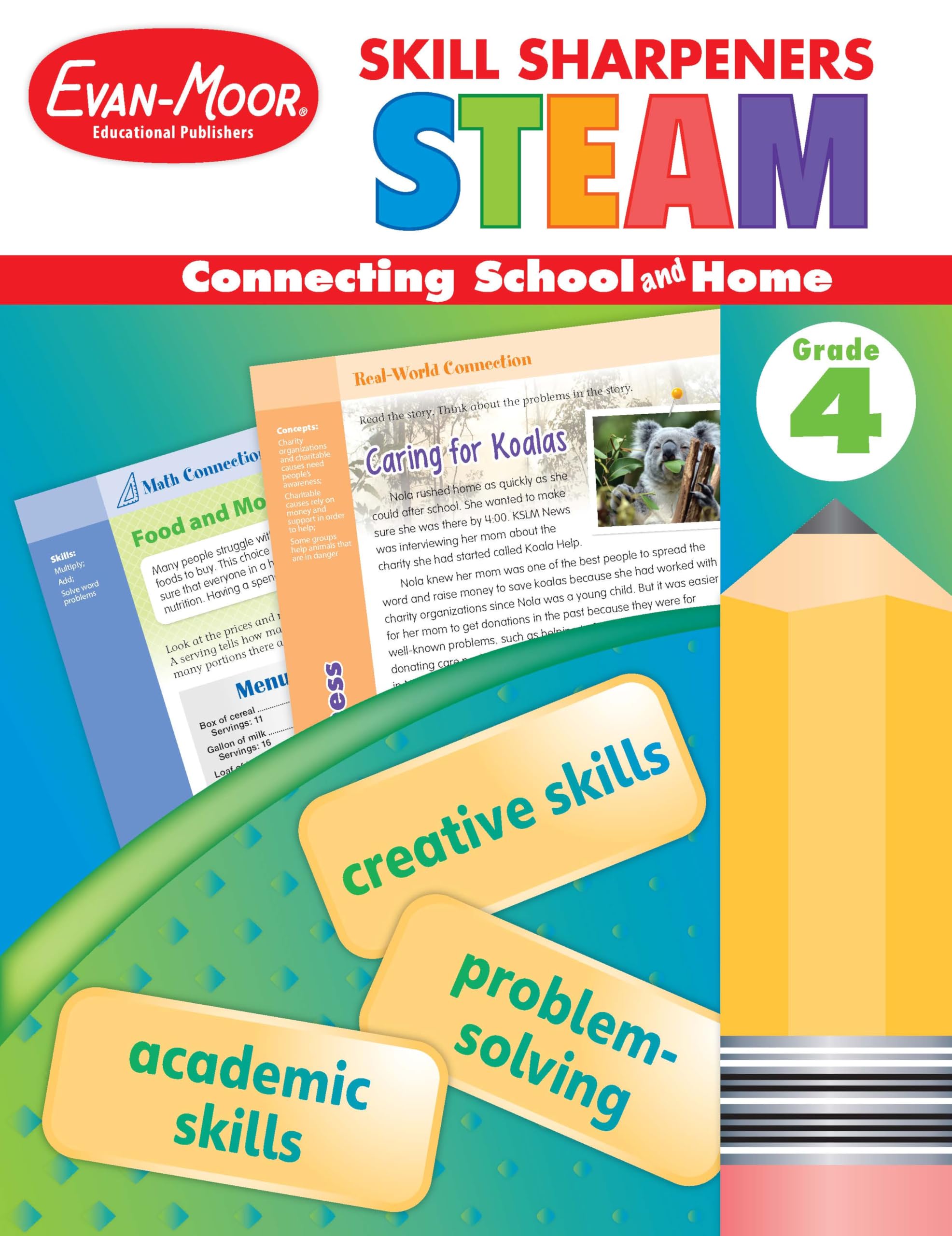 Skill Sharpeners: Steam, Grade 4 Workbook