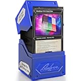 360° Modular Nexus DeckBlock - Durable Stackable MTG Deck Box for Commander fits 100+ Cards | Stylish 100 Card Deck Box MTG | Interchangeable TCG Decks Boxes (1 pcs, Blue)