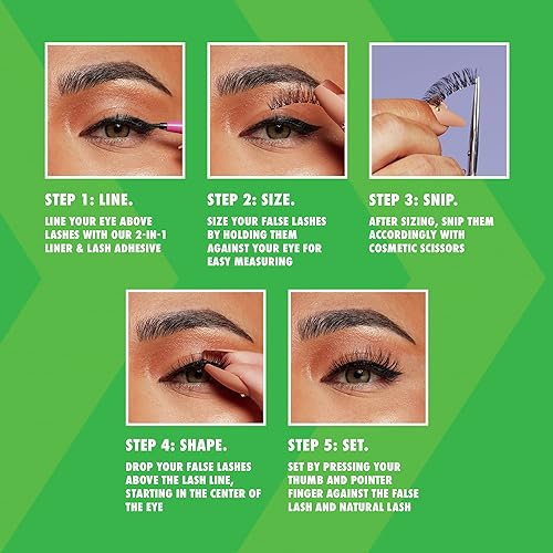 Miniatura 4 de NYX PROFESSIONAL MAKEUP Pestañas postizas veganas, hasta 12 horas de uso, pestañas falsas reutilizables - Ego Flare