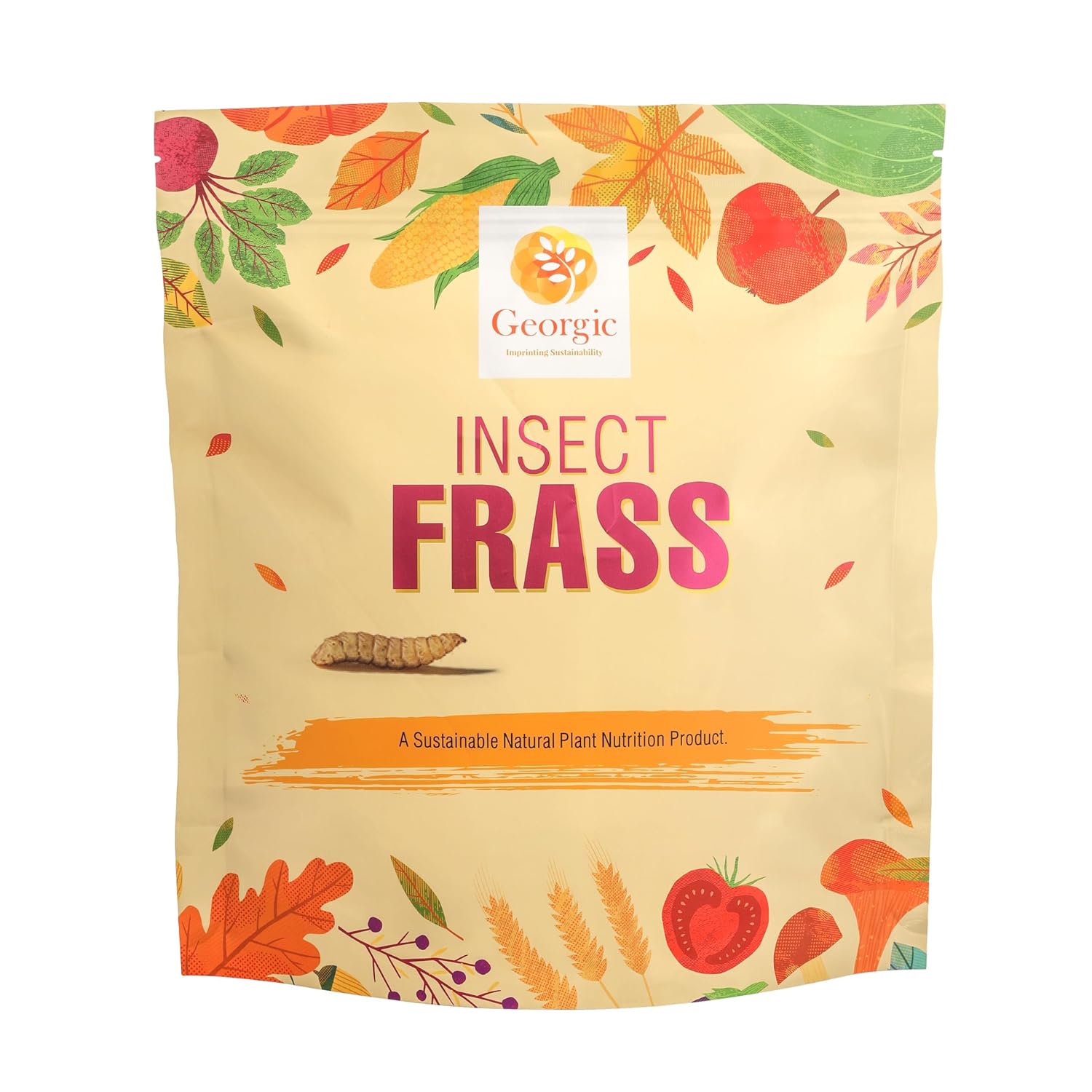 Organic Insect Frass Fertilizer – All Purpose Plant Food & Soil Amendment, Enhances Soil Health, Root Development & Plant Growth – Ideal for Houseplants, Flowers, Vegetables & Lawns (3 lb)