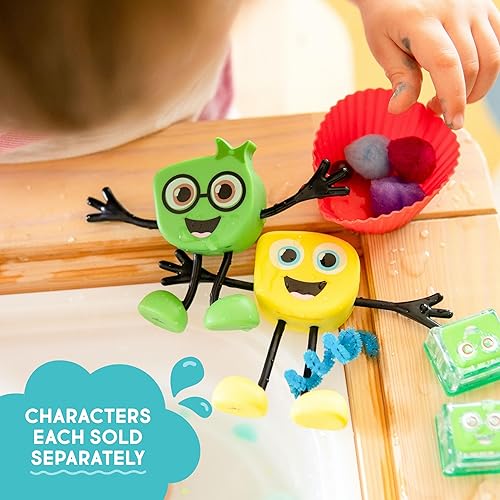Miniatura 8 de Glo Pals Paquete de cubos iluminados activados por agua para juegos sensoriales, paquete de 12 (Tierra extraordinaria)