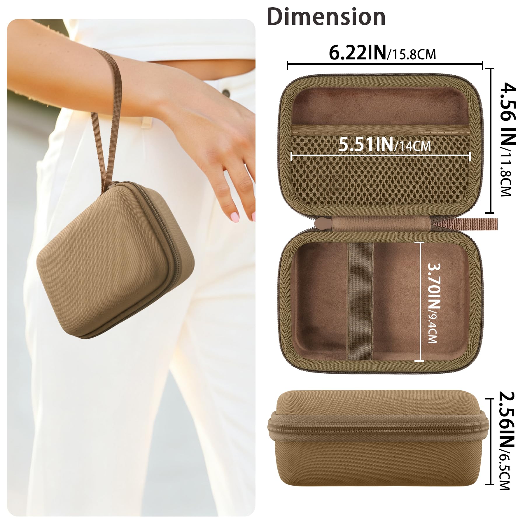 co2CREA Duro Viajar Caja Estuche Funda para Fujifilm INSTAX Mini LIPLAY/LiPlay