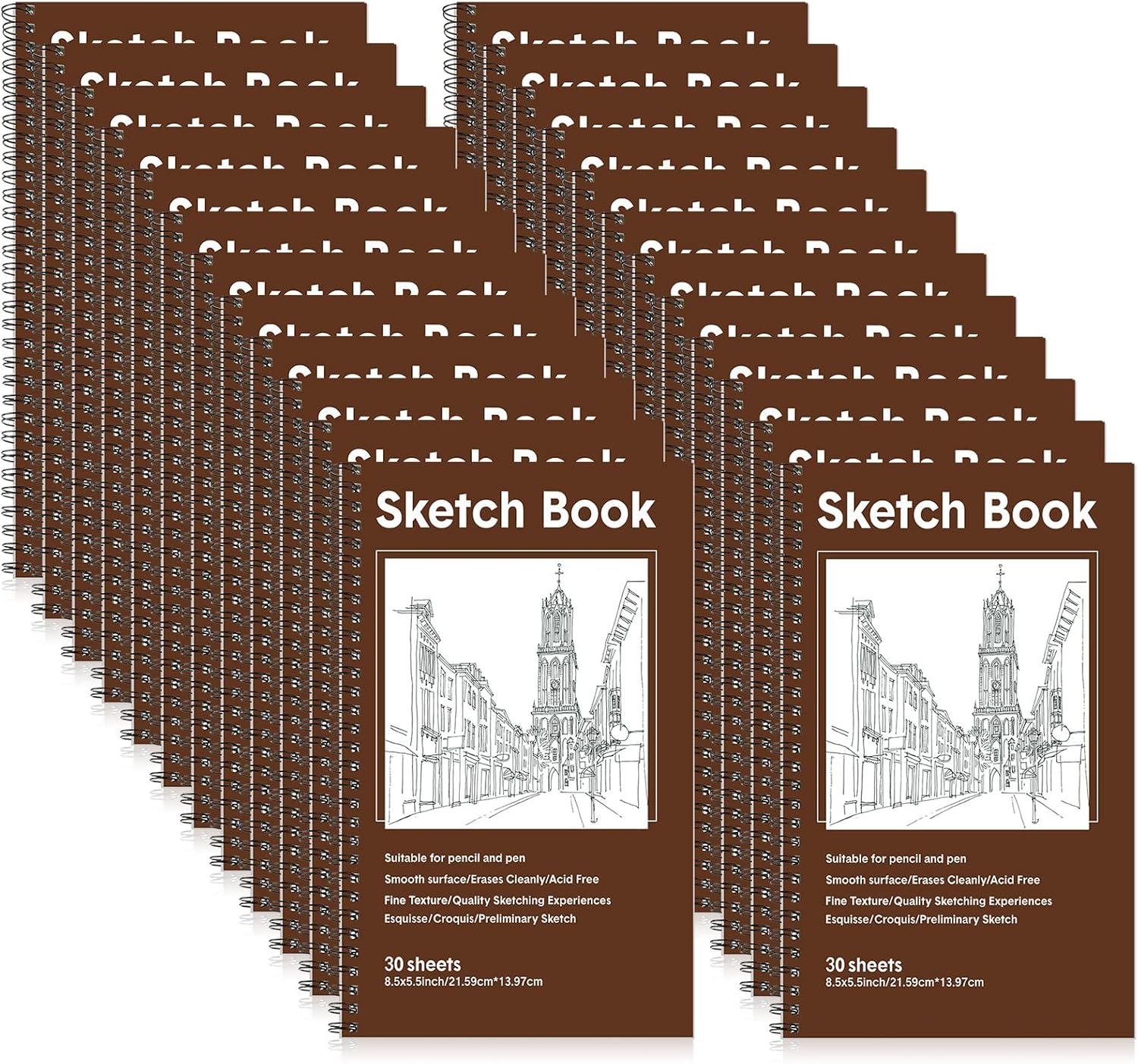 Juego De Cuadernos De Bocetos De 22 Cm X 3 Cm De Alto, 1 Paq | Envío Gratis