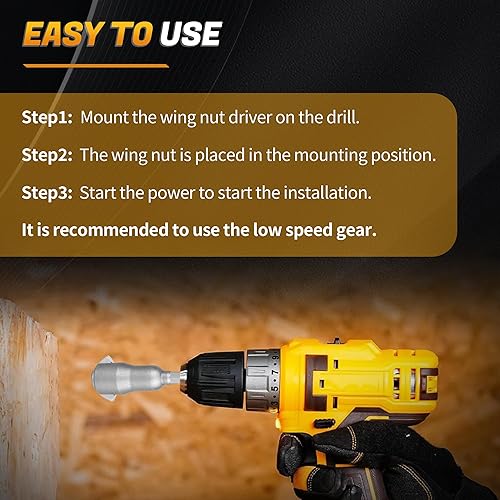 Miniatura 6 de Juego de brocas de tuerca de ala, destornillador de tuerca de huracán, juego de herramientas de llaves de zócalo, piezas de broca de tuerca de ala