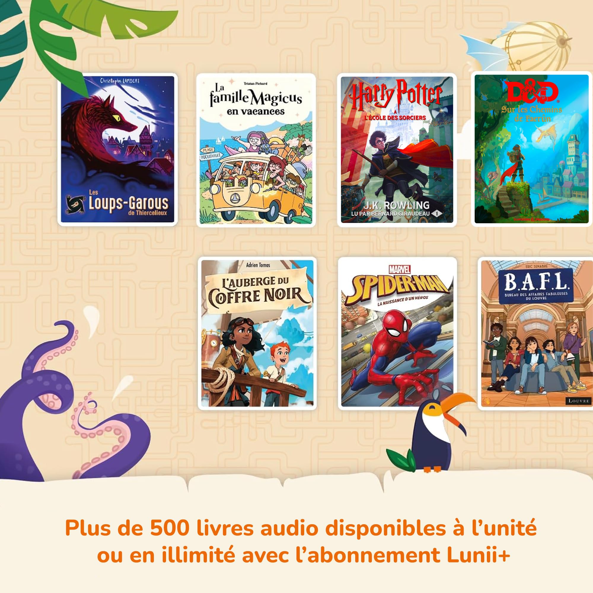Lunii - Pack baladeur Audio FLAM + Coque antichocs de Protection Officielle Verte + 2h45 d'histoires à Jouer incluses à télécharger,Dès 7 Ans - Fabriquée en France