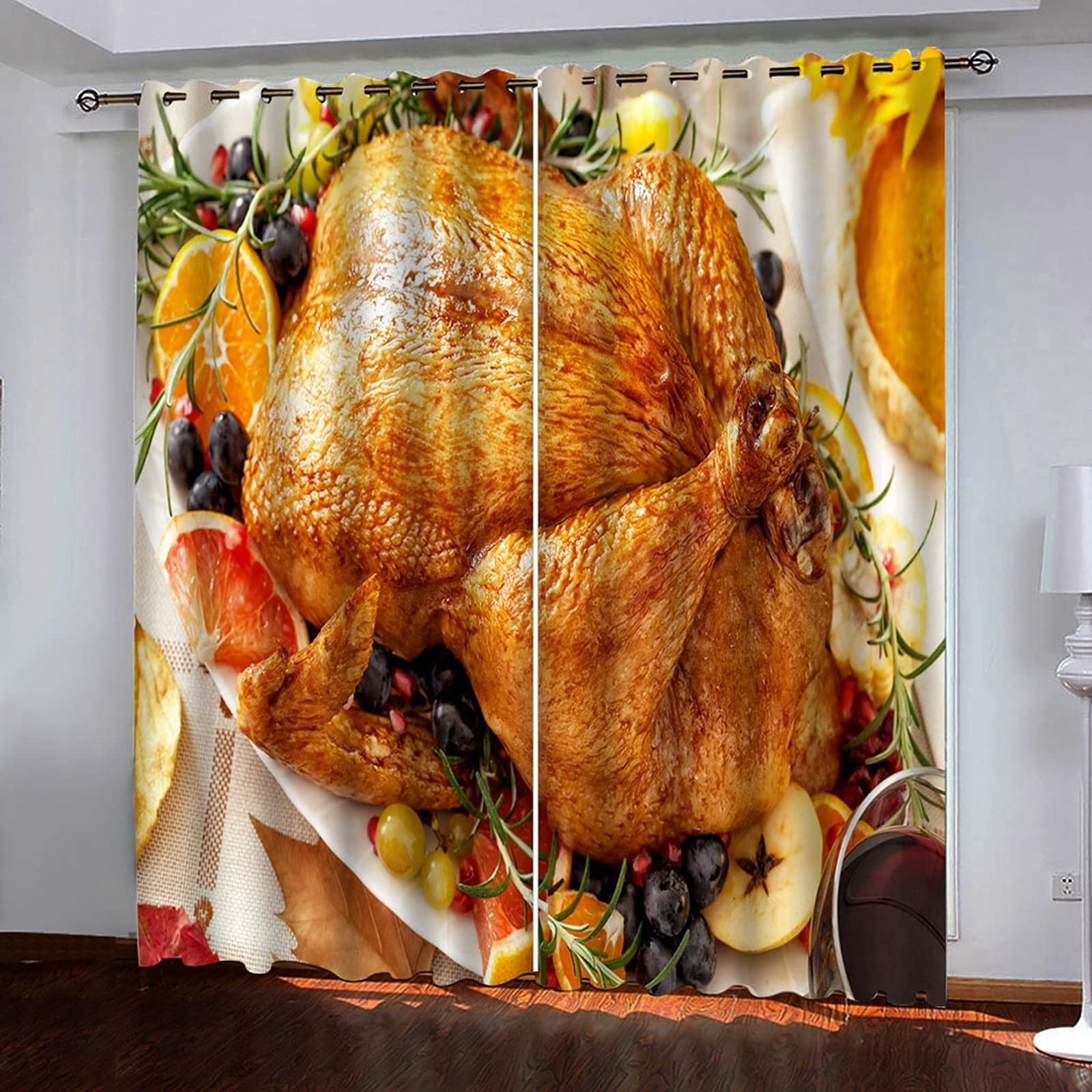 Turcja Grube zasłony, zasłona okienna do łazienki do sypialni salonu 2 panele, szer. 106 cm x dł. 274 cm