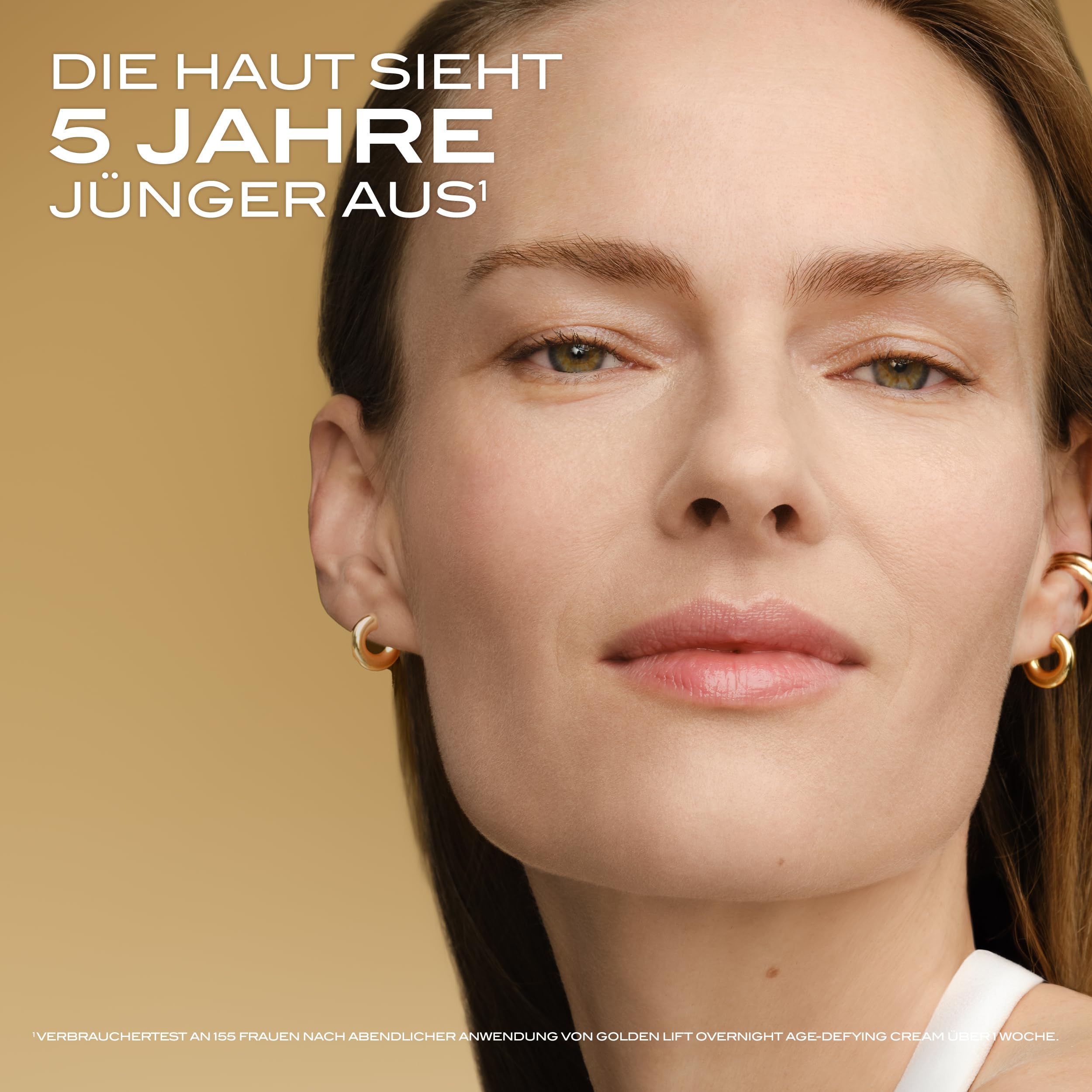 Lancaster Golden Lift Overnight Age-Defying Cream – Mit Retinol + Retinal – Bekämpft Anzeichen lichtbedingter Hautalterung – Kationisches liposomales Retinol – Mindert Pigmentflecken + Falten, 50 ml