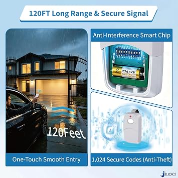 Upgraded 3089 Multicode Gate Opener Remote Control, Linear Garage Remote