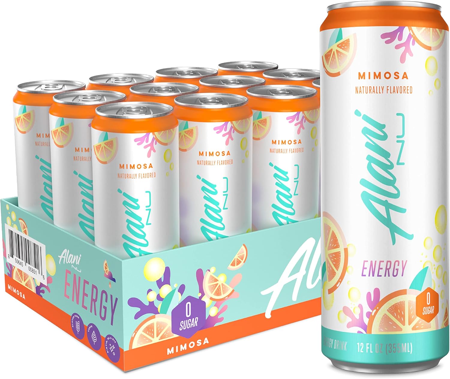 Alani Nu Energy 12 Cans Mimosa Energy drink sugar free Amazon.co.uk