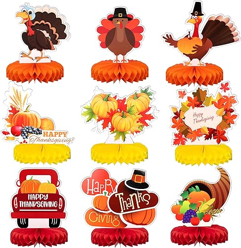 Miniatura 10 de KatchOn Centros de mesa de nido de abeja navideños para mesas, grandes, paquete de 6, decoraciones de Feliz Navidad, centros de mesa para decoración