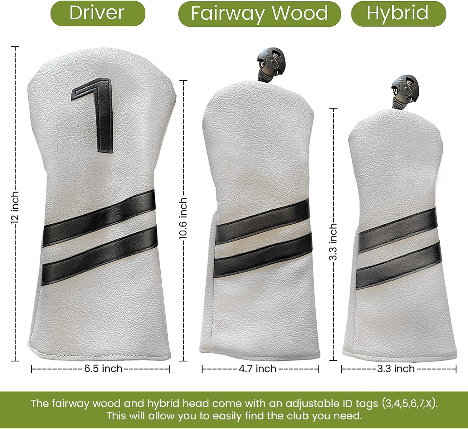 Premium Golf Club Covers Fits All Major Brands