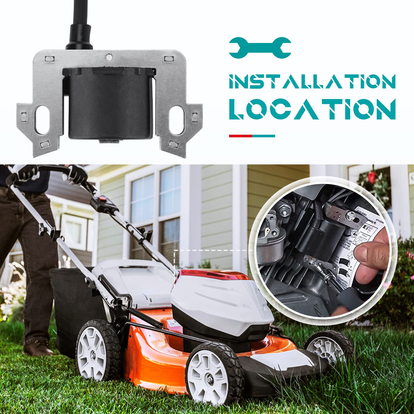 EXCELLENTE BOBINE D'ALLUMAGE Performance Pour Tondeuses à Gazon Fuxtec