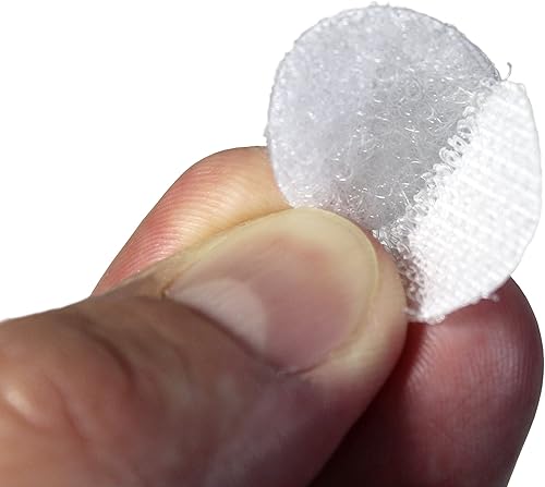 Miniatura 10 de Hook 'N Loop - Paquete de rollo adhesivo blanco de 34 pulgadas (34 pulgadas)