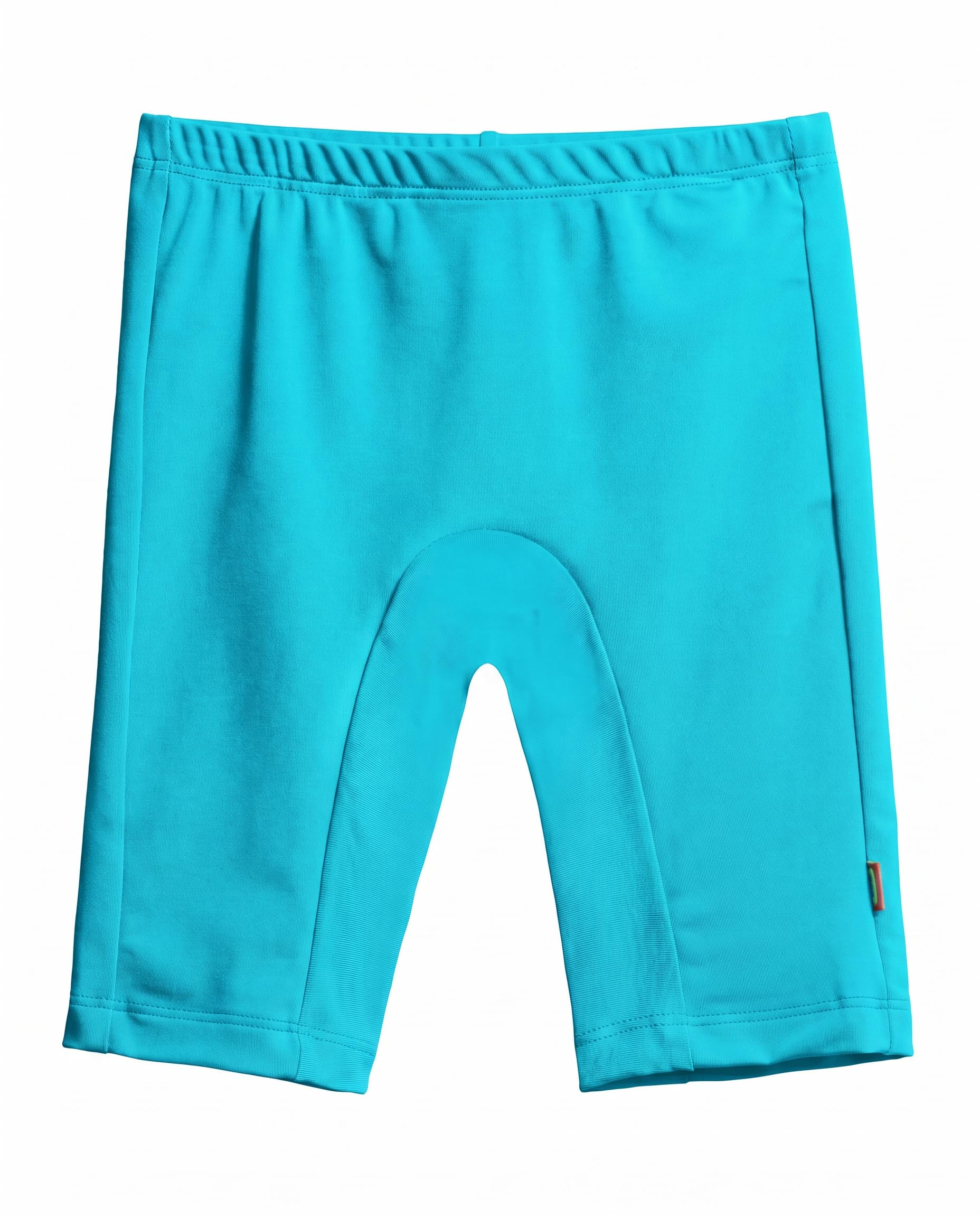 City Threads Girls and Boys Swim Jammers UPF 50+ Made in USA, Kids Swim Shorts for Team Practice and More (Turquoise, 10)