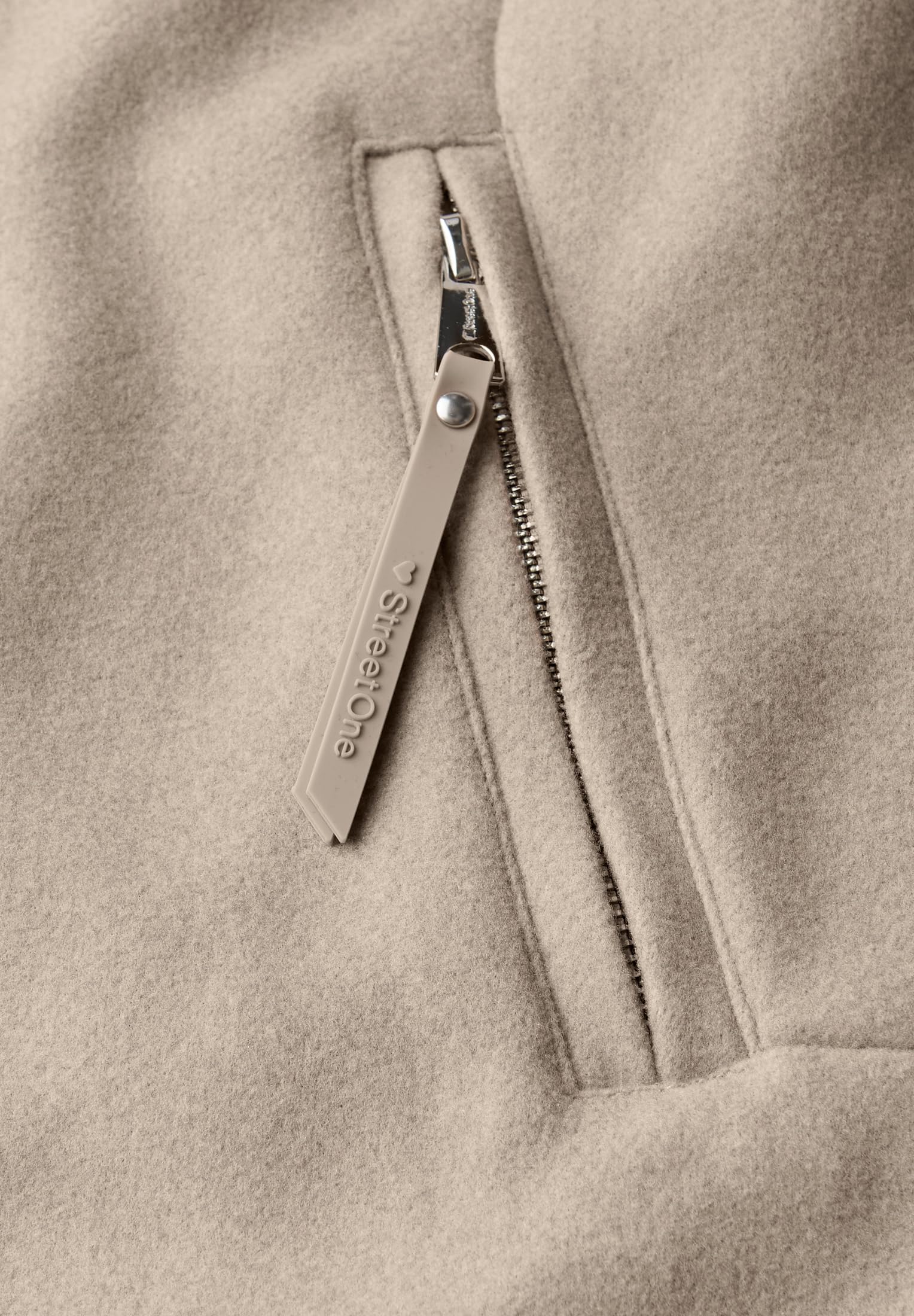 Street One Damen Mantel mit Strickdetails