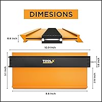 Vista 5 de Herramienta de medidor de contorno (10 pulgadas con bloqueo), herramienta de perfil duplicador de formas para carpintería y pisos, rellenos