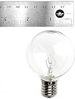 Vista 9 de Hometown Evolution, Inc. Caja de 25 bombillas de repuesto para base E17 C9 E17 de 2 pulgadas y 7 vatios