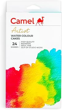 Camel Artist Water Colour Cake Set - Pack of 24 Blue