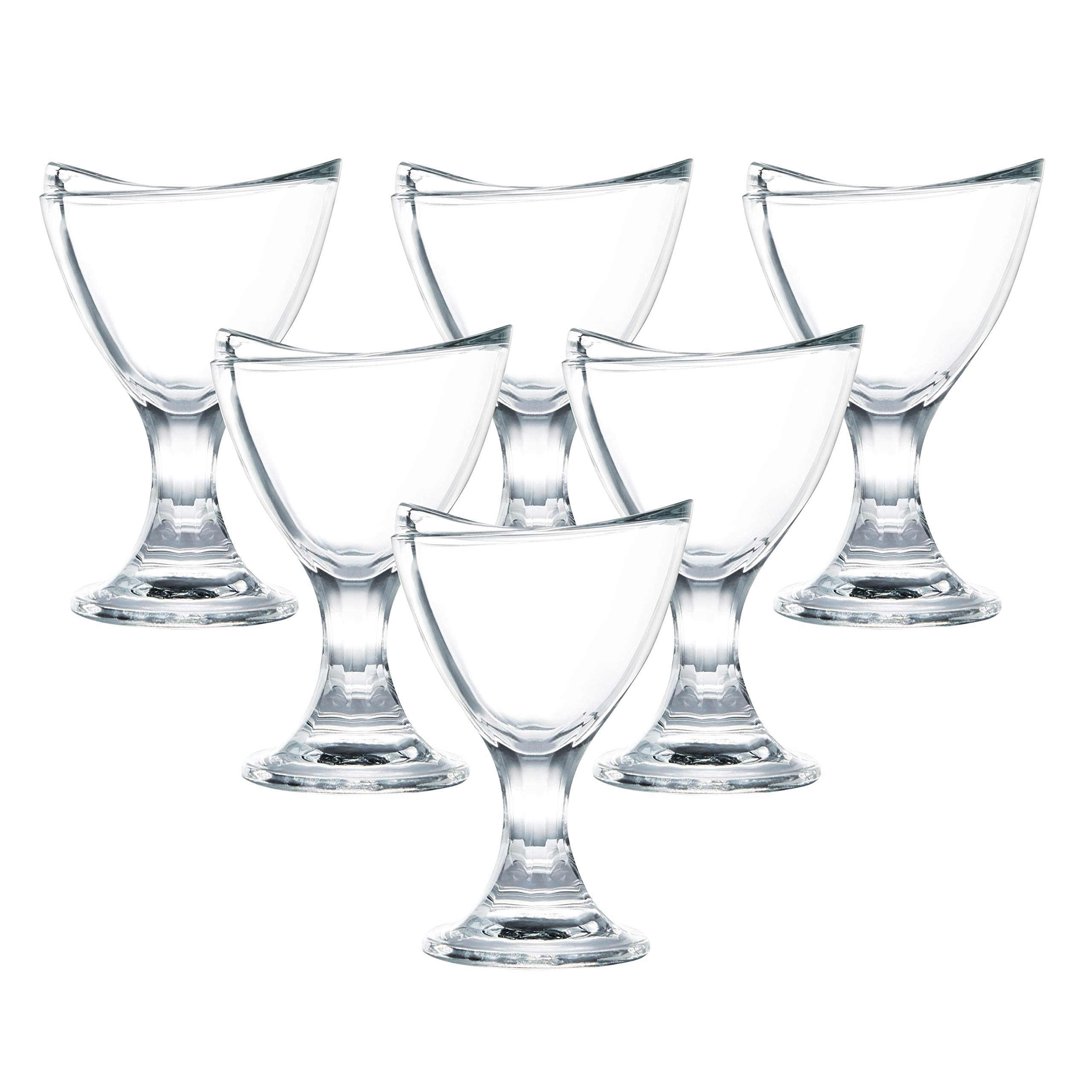 OceanDelight Sundae Cup, Set Of 6, Clear, 6.75 Oz, P02618, Dessert Bowl, Serving Bowl, Side Bowl