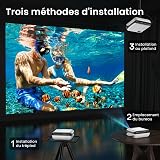 HAPPRUN H1 Projecteur Bluetooth 1080P, Full HD Vidéoprojecteur Portable avec Haut-Parleur Intégré, Mini Retroprojecteur Compatible Smartphone/HDMI/TV Stick/USB/PS5 pour Maison, Chambre, Extérieur - 8
