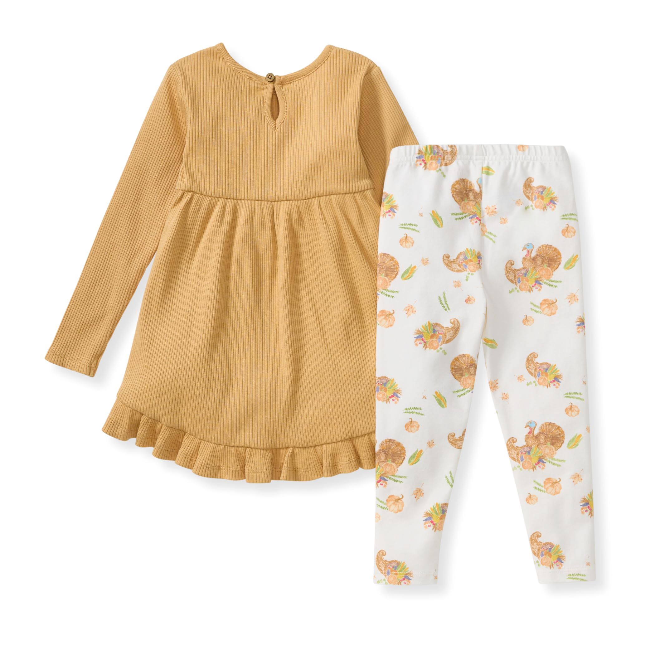 Burt's Bees Baby Baby-Set aus Oberteil und Hose für Mädchen, Tunika und Leggings, 100% Bio-Baumwolle