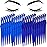 Mudder 28 Pcs Eyebrow Razor Knife Shaver Trimmer Shaver Multipurpose Exfoliating Tool Facial Hair Removal for Women Valentine Gift Giving(Blue,Royal Blue)