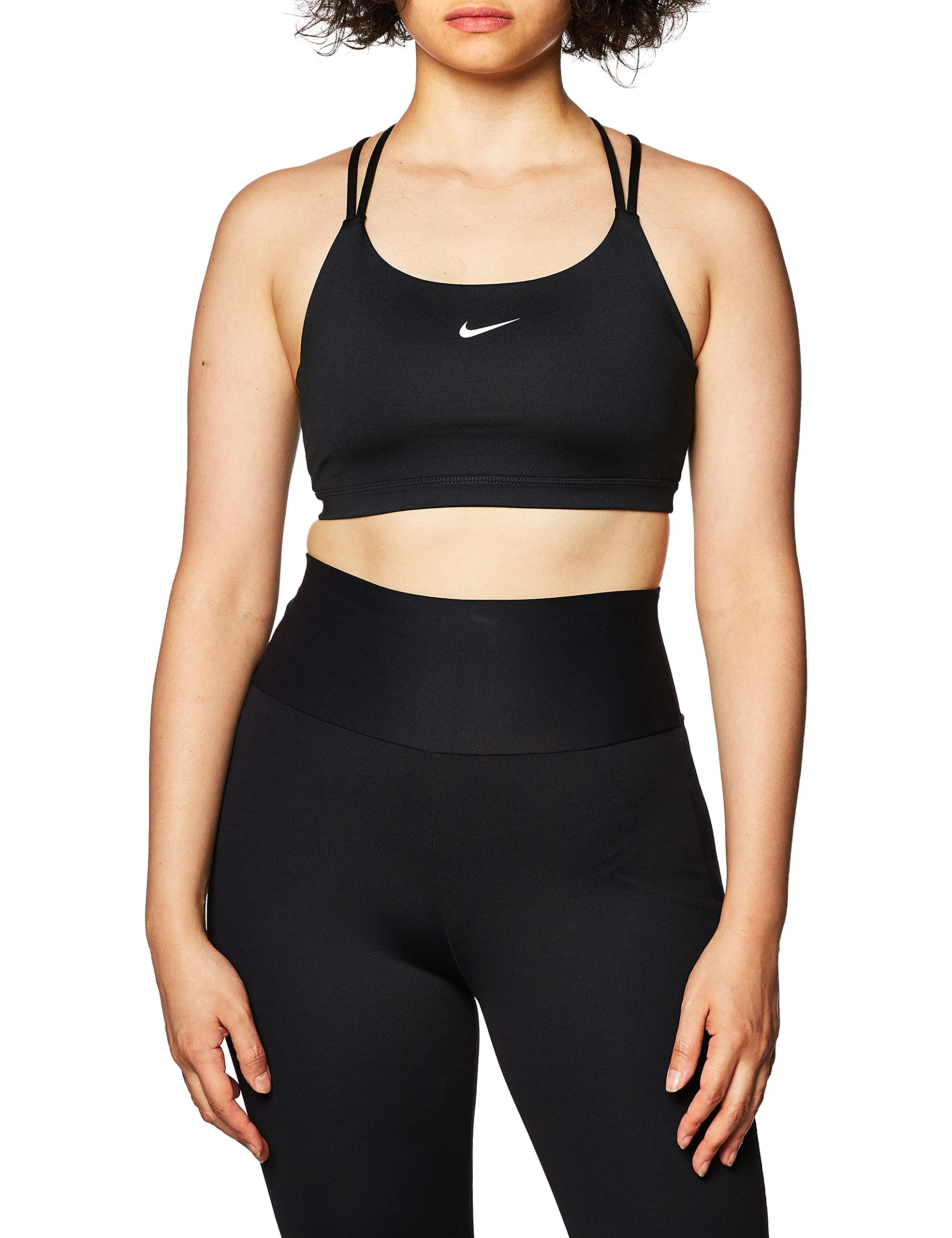 Nike W NK DF Indy Strpy brassière de sport respirante sans rembourrage