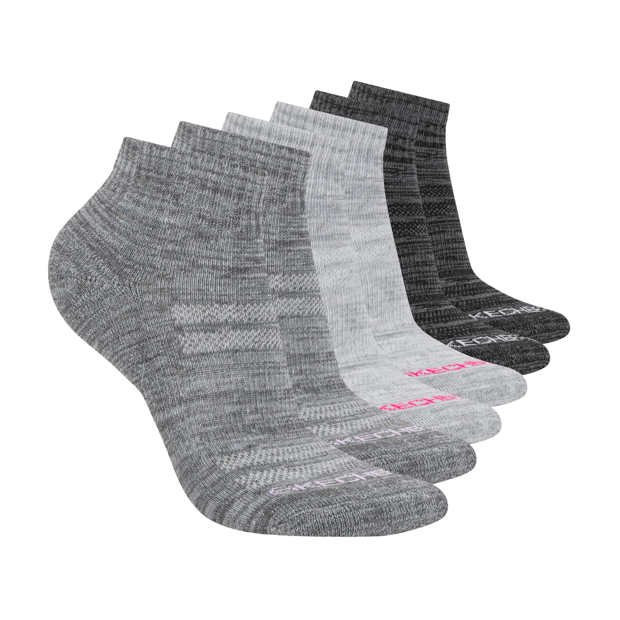 Skechers Women's Performance Quarter Crew Socks (6-Pack)