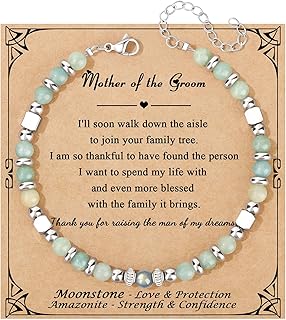 𝗚𝗶𝗳𝘁𝘀 𝗳𝗼𝗿 𝗪𝗼𝗺𝗲𝗻 𝗠𝗼𝗼𝗻𝘀𝘁𝗼𝗻𝗲 𝗕𝗿𝗮𝗰𝗲𝗹𝗲𝘁 Amazonite Colorful Imperial Jasper Stainless Steel Beads Bracelets, Mothers Day Birthday Christmas Valentines Graduation Gifts