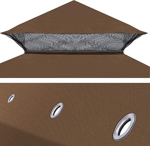 Miniatura 8 de BenefitUSA 119x119 - Toldo de repuesto para cenador de doble nivel (marrón)