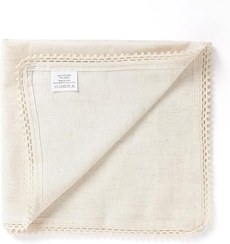 Miniatura 4 de ACCENTHOME Juego de 12 servilletas de tela natural de 18 x 18 pulgadas, lavables, suaves, de calidad hotelera, reutilizables, perfectas para cenas