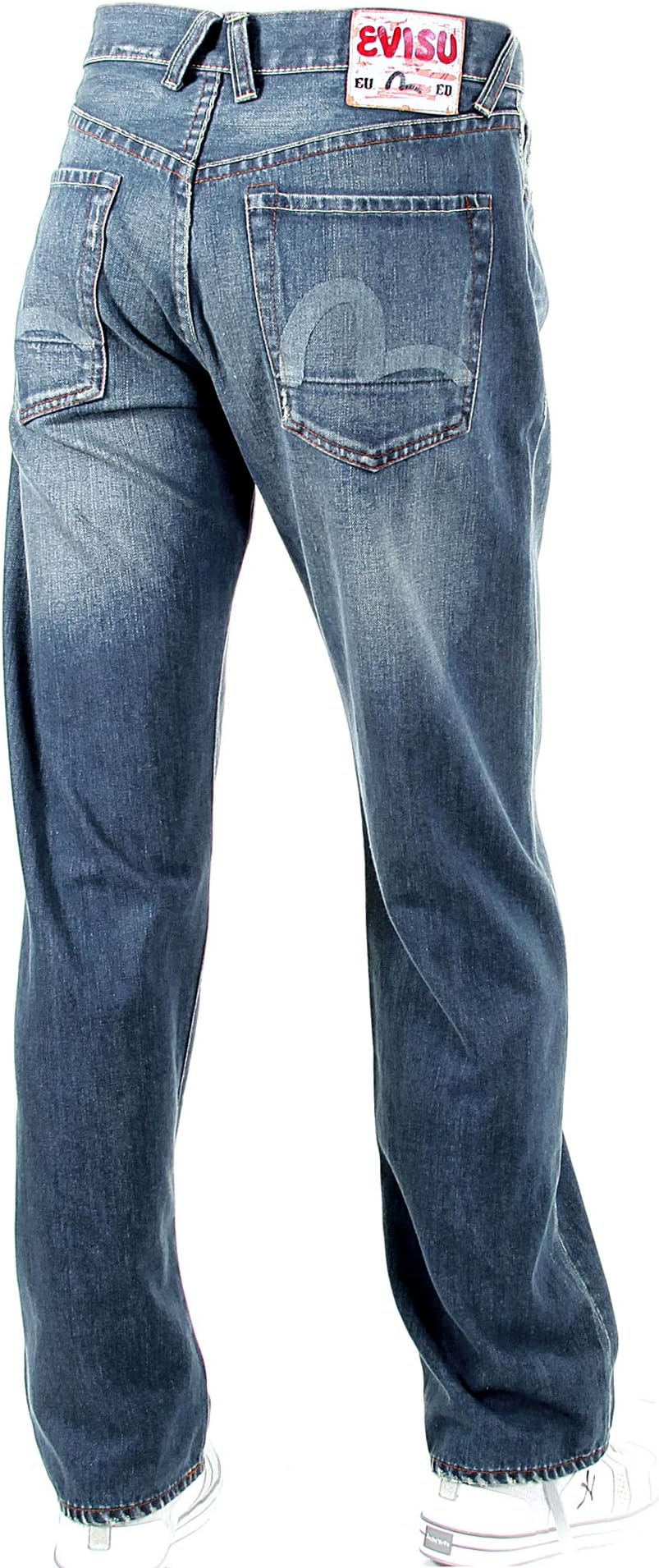 EVISU European Edition EA04EU JE23 D50B Logo Denim Jeans EVIS0678