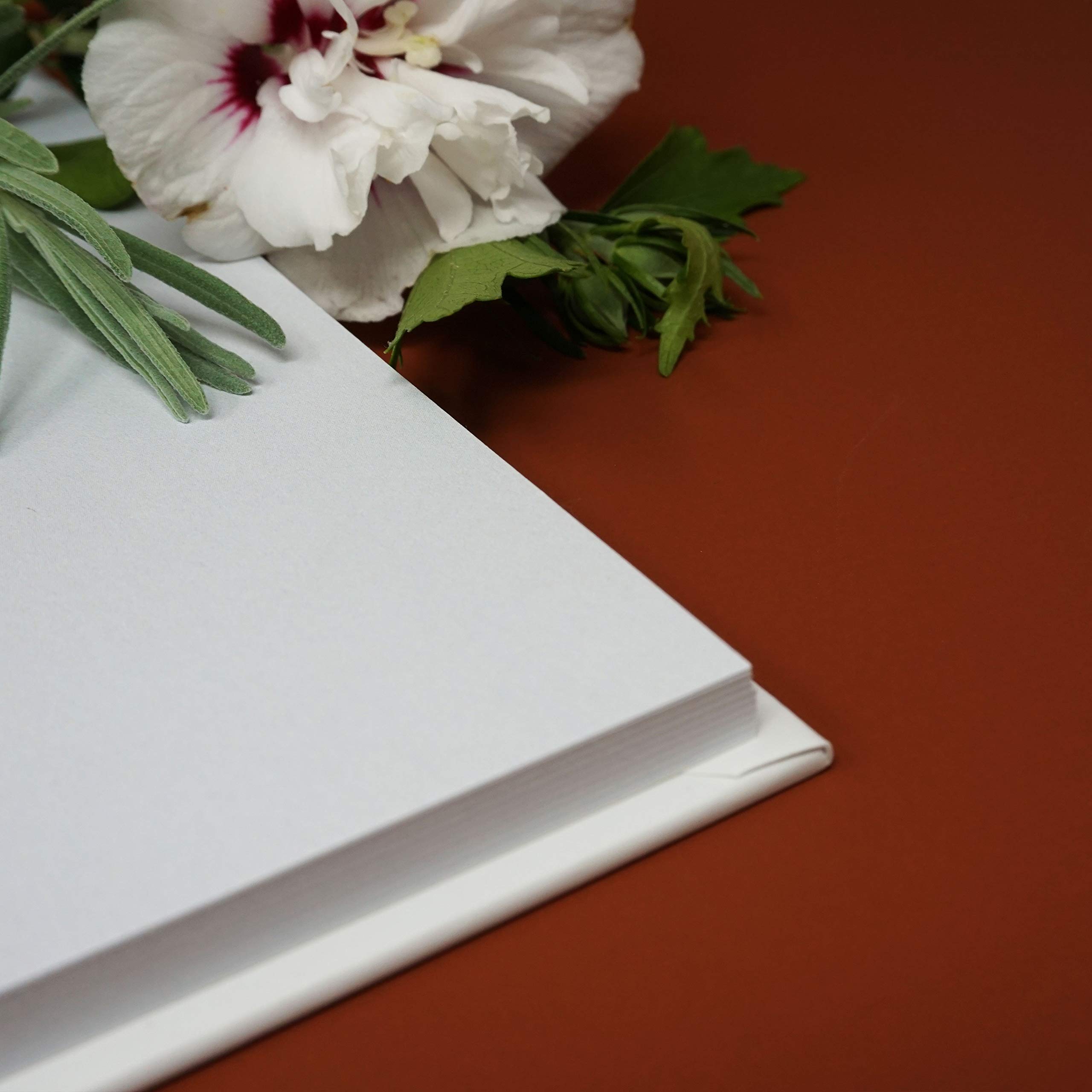 Libro Degli Ospiti Con Copertina Rigida 21x21 Cm, Design Quadrifoglio, Per Matrimonio, Battesimo, Compleanno, Prodotto In Germania - 2