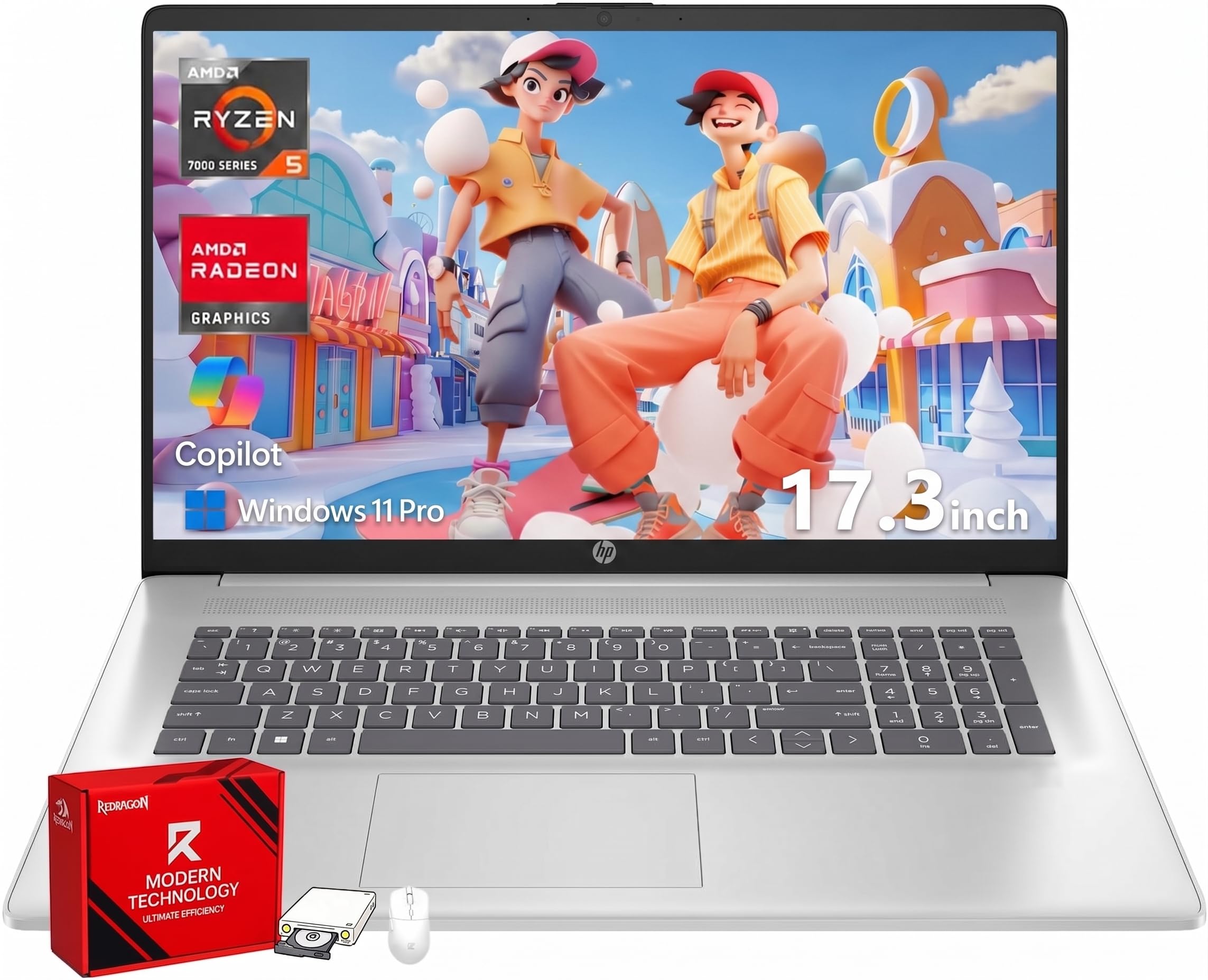 HP 17 Inch FHD Laptop Computer for Business & Students 64GB RAM 2TB SSD