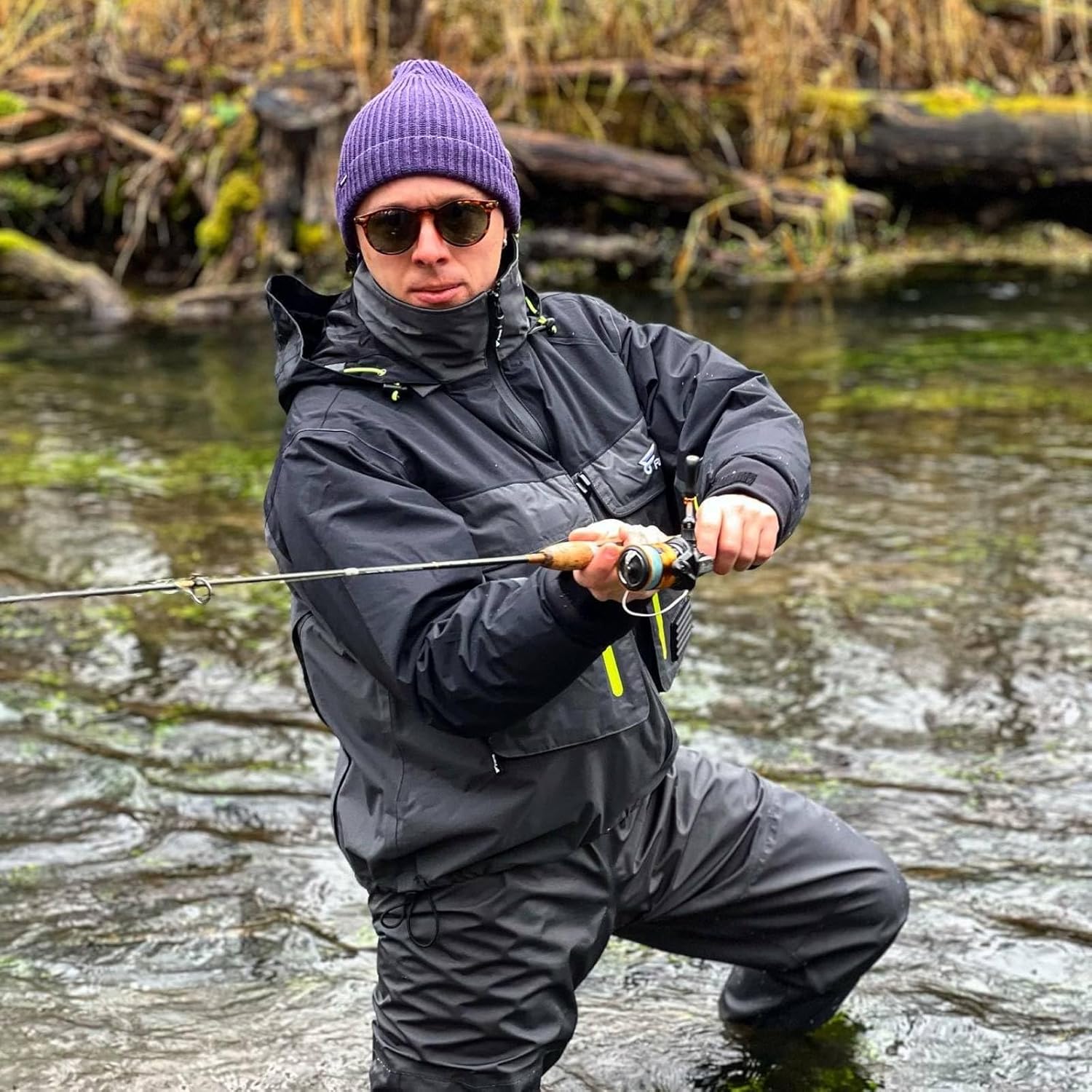 8 Fans Fishing Wading Jackets Breathable Waterproof Fishing Rain Jackets for Men&Women - Image 7