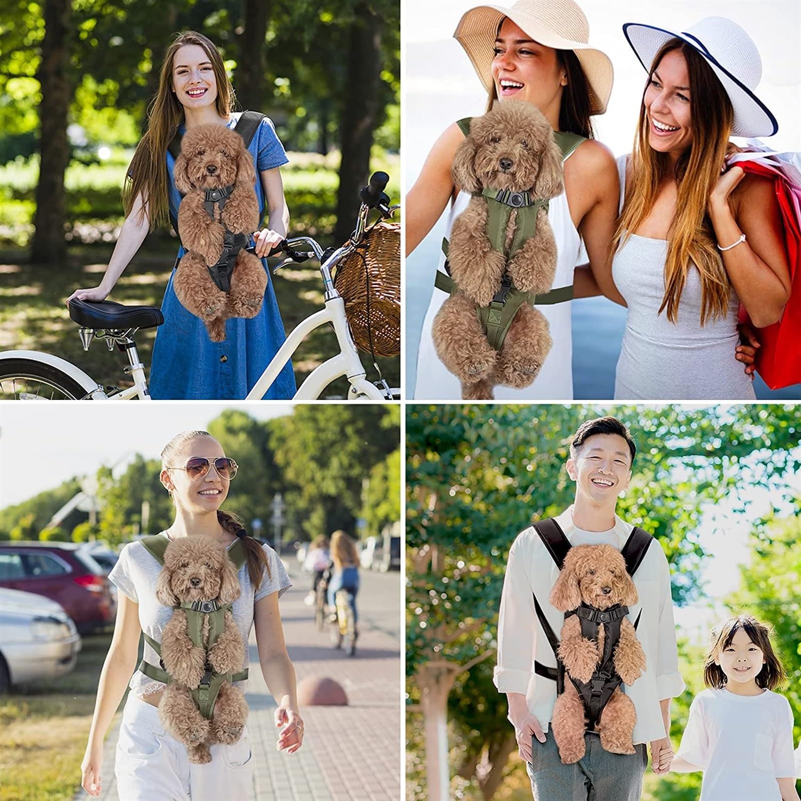 Haustier-Hundetragetasche-Tragetasche-Hundetragerucksack aus doppelter Schulter tragbarer Reiserucksack im Freien Hundetragetasche Reiseset (Farbe: Schwarz, Größe: XL)