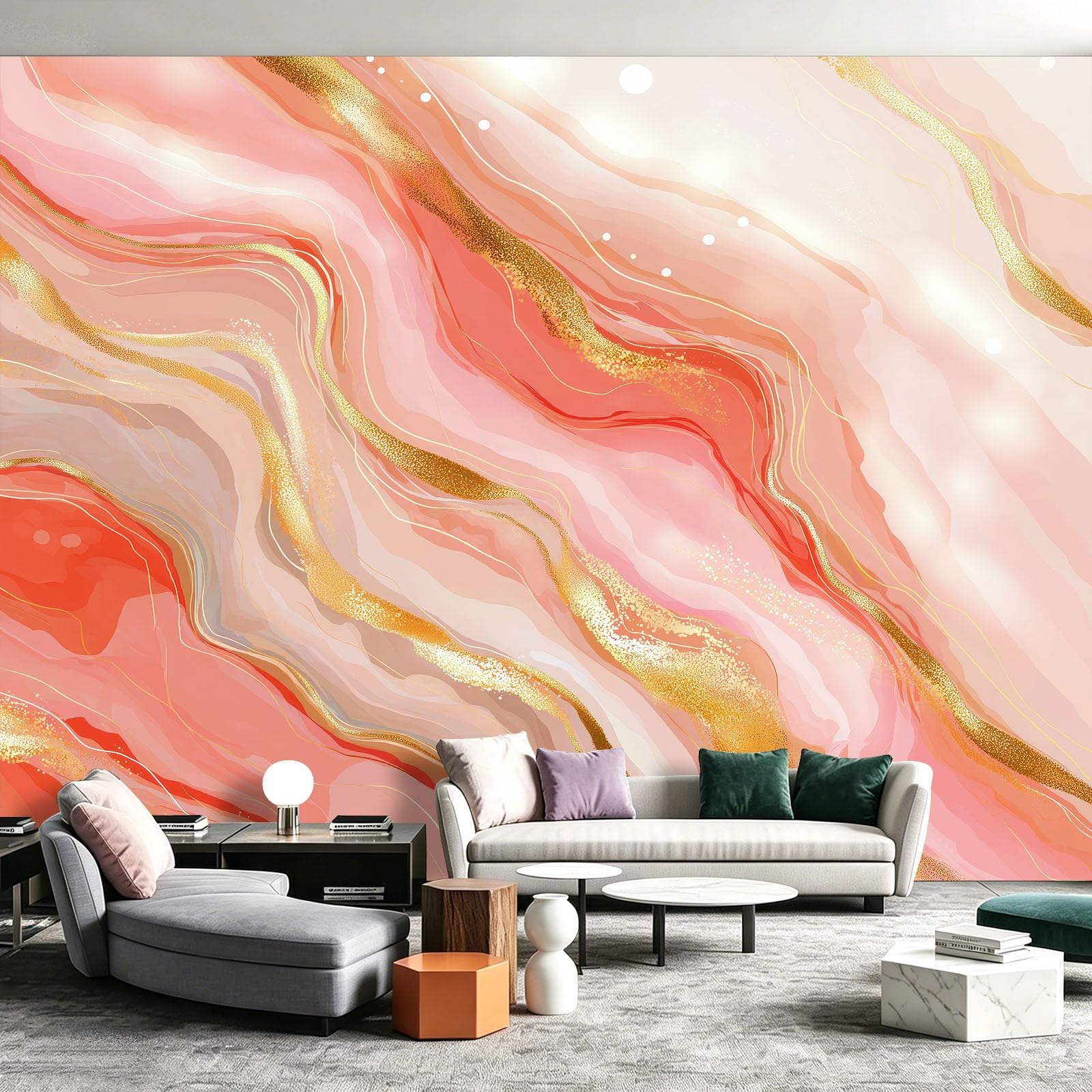 Fototapeta nowoczesna, abstrakcyjna, fluid 200 x 140 cm – XXL tapeta ścienna, odporna na promieniowanie UV, tapeta z włókniny, do salonu, sypialni, pokoju młodzieżowego, biura, korytarza, dekoracja
