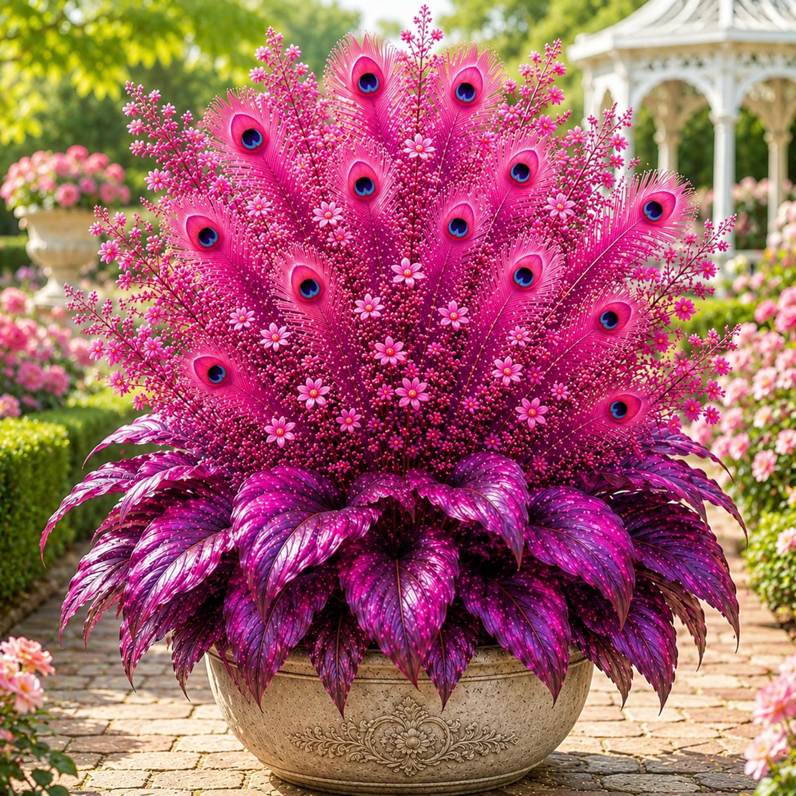 Peacock Flame Perennial-Hosta Bulbs for Planting Now, Excellent Display Ready to Plant -Blooms Year After Year-4 Bulbs-B